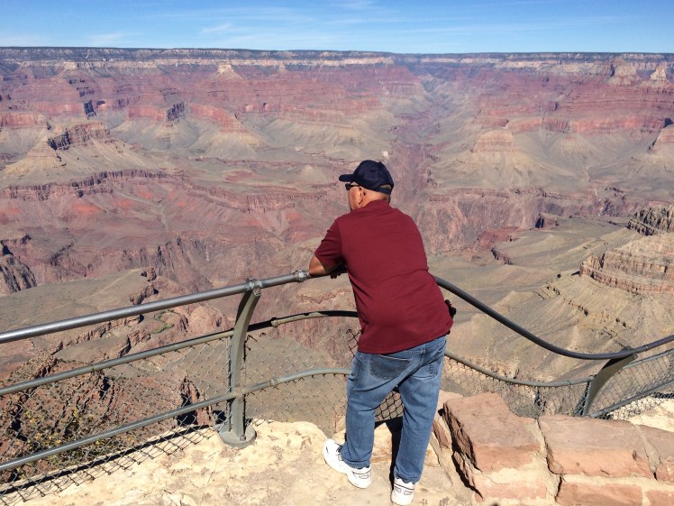 dad looking over south ridge.JPG