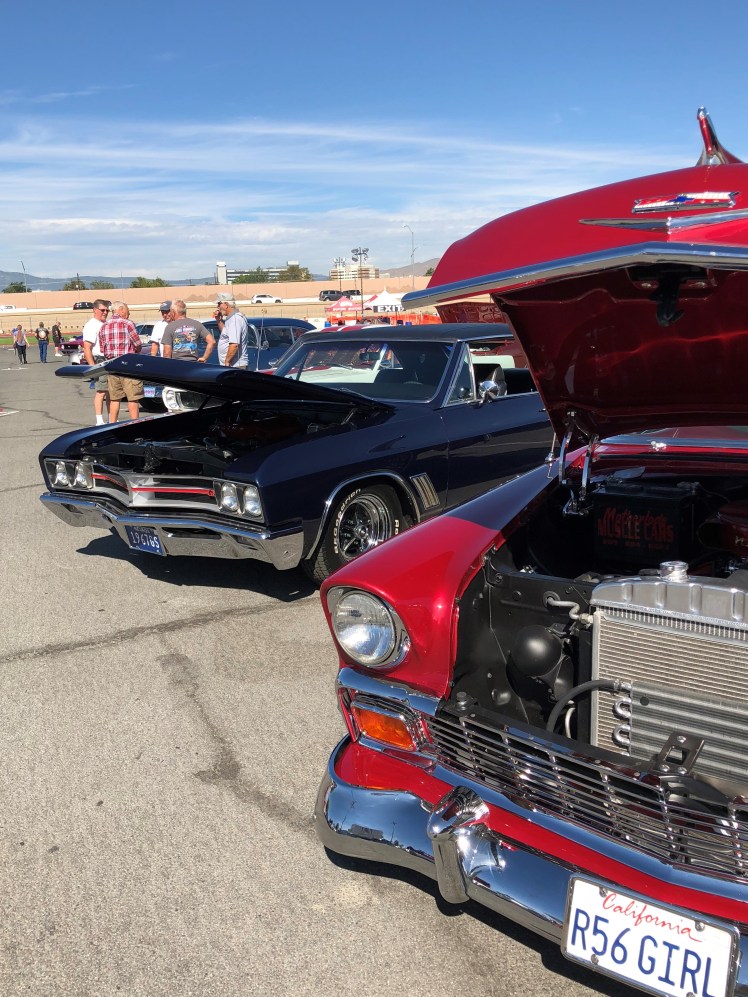 car guys admiring the 56 girl...
